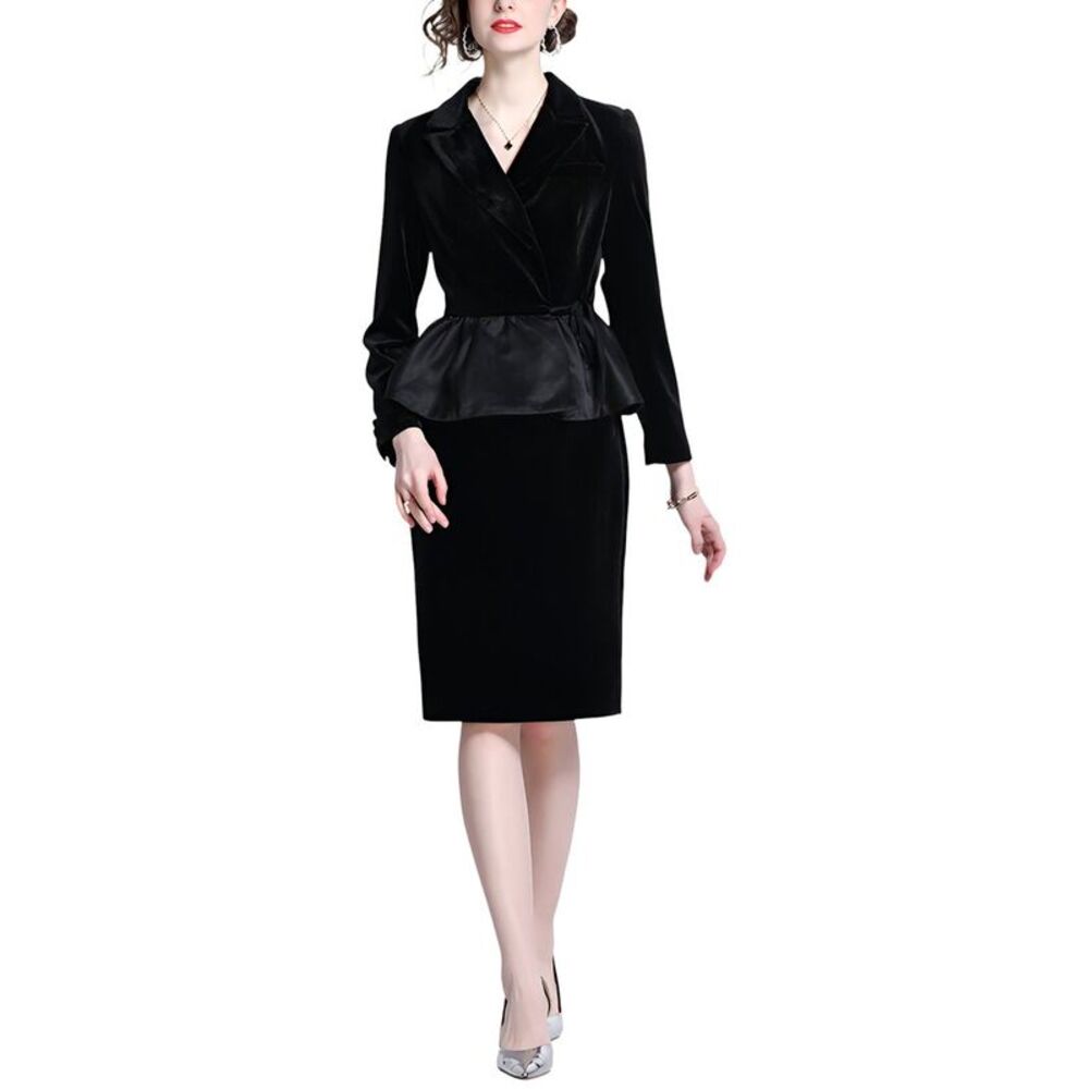 Dza Womens  2Pc Blazer & Skirt Set